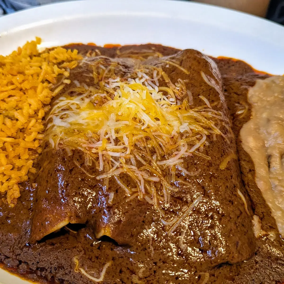 Chicken Enchiladas with Red Sauce
