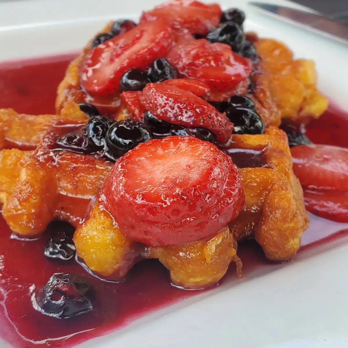 Challah French Toast with Maple Syrup