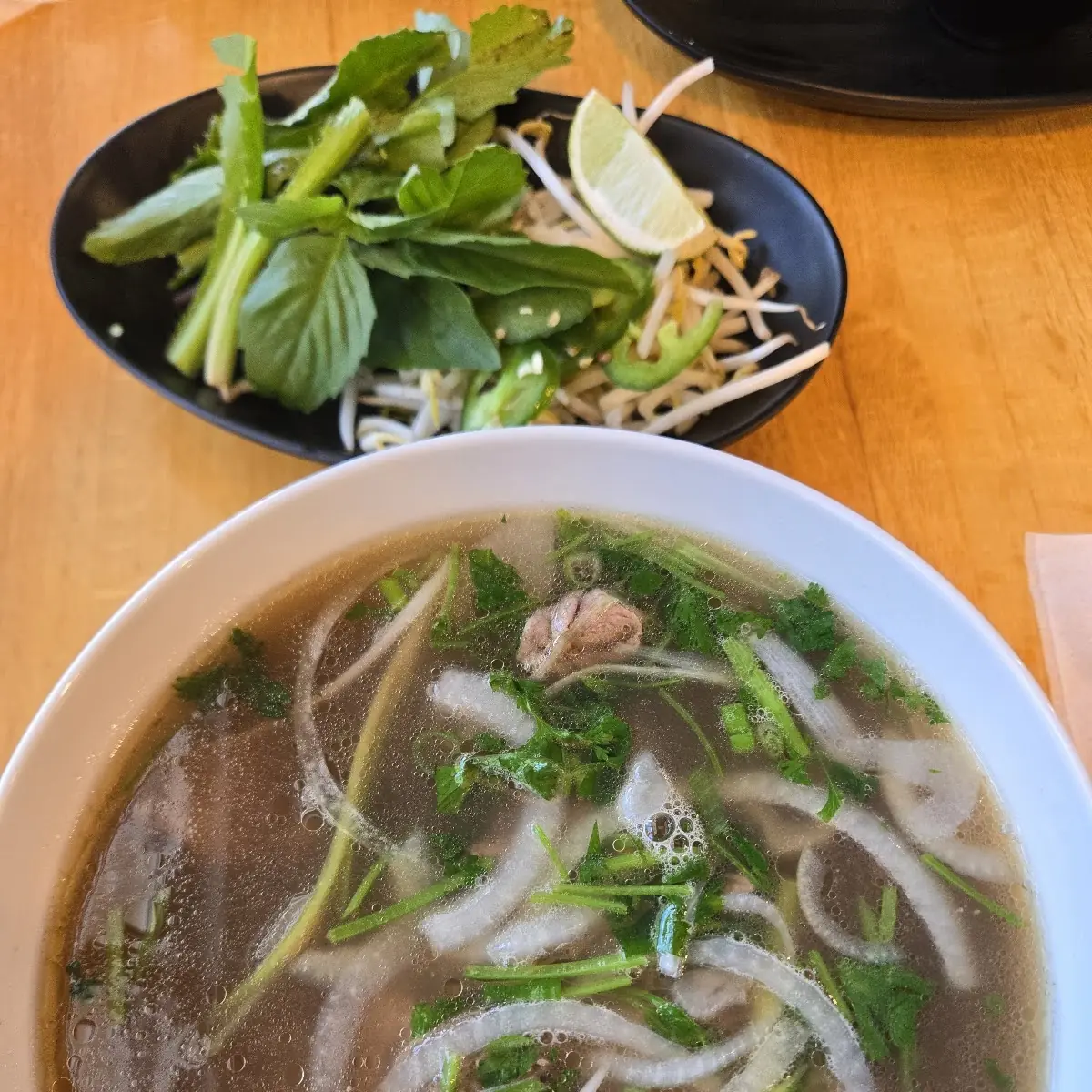 Beef Noodle Soup with Basil
