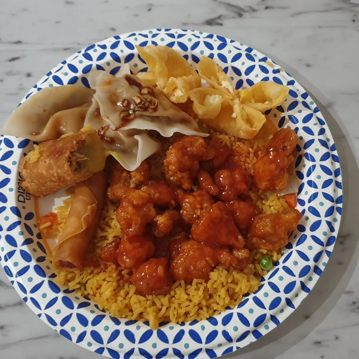 General Tao's Chicken and Crab Rangoon