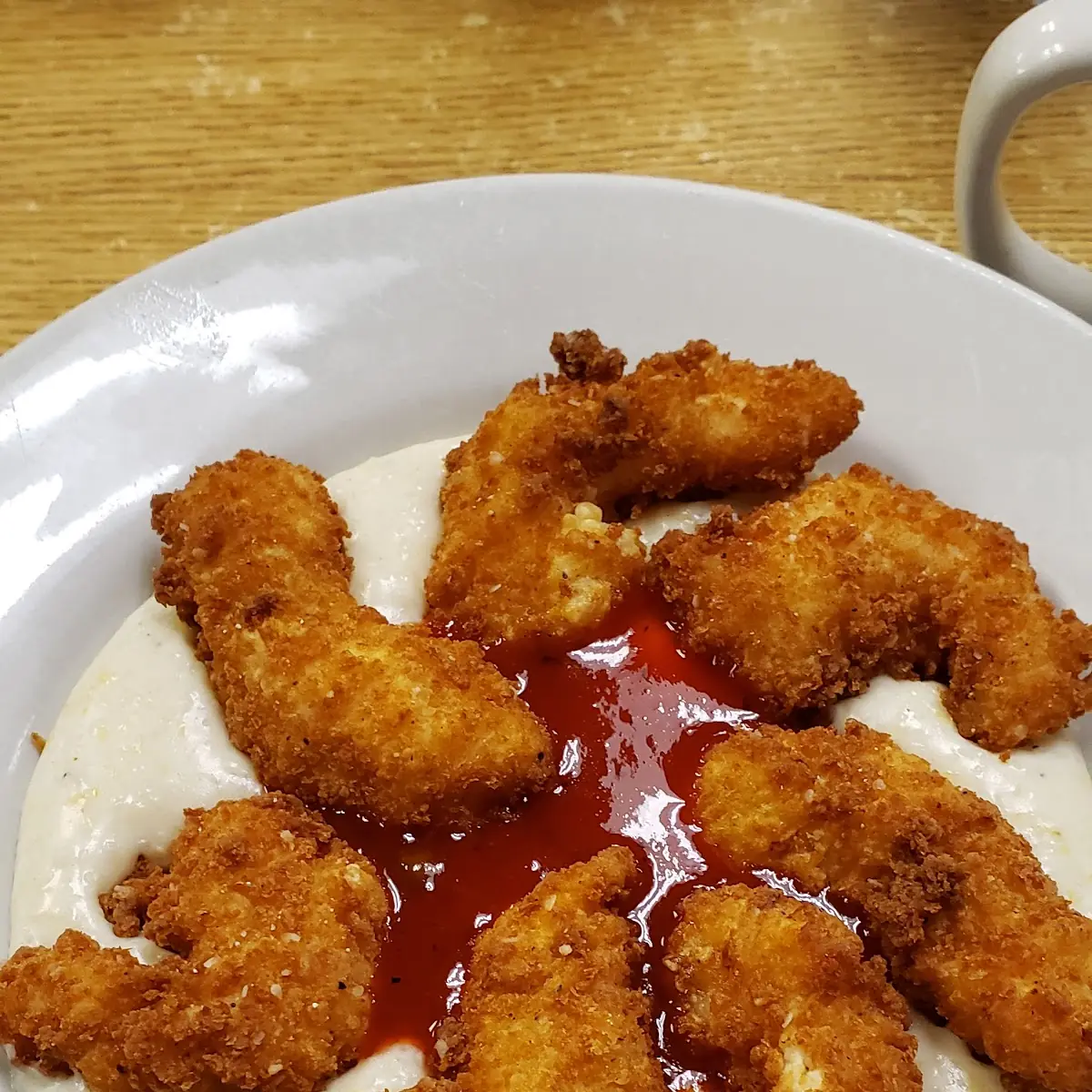 Panko Fried Shrimp & Grits