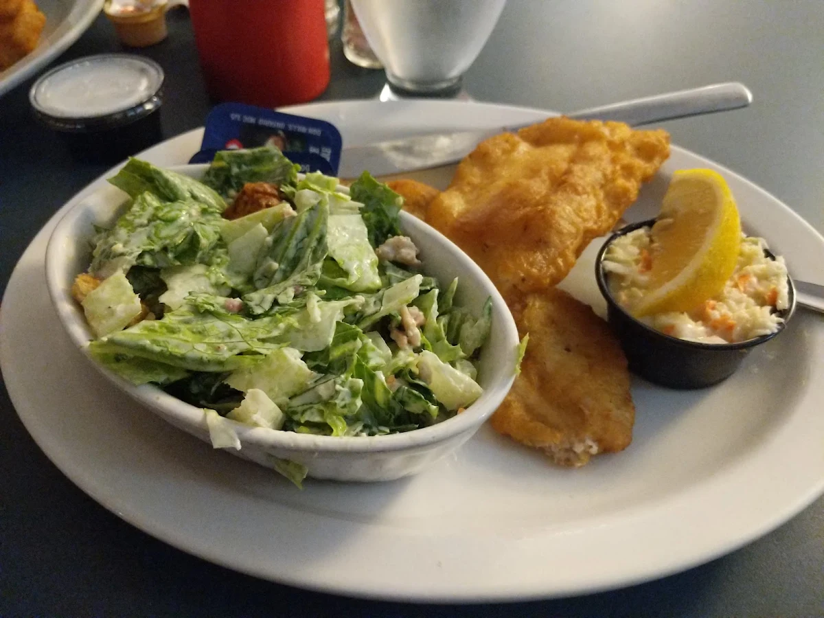 Haddock w Ceasar Salad