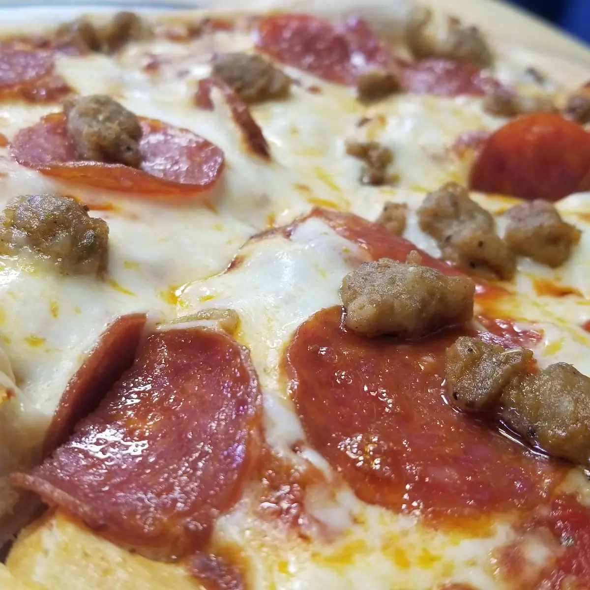 Pepperoni and Sausage Pizza