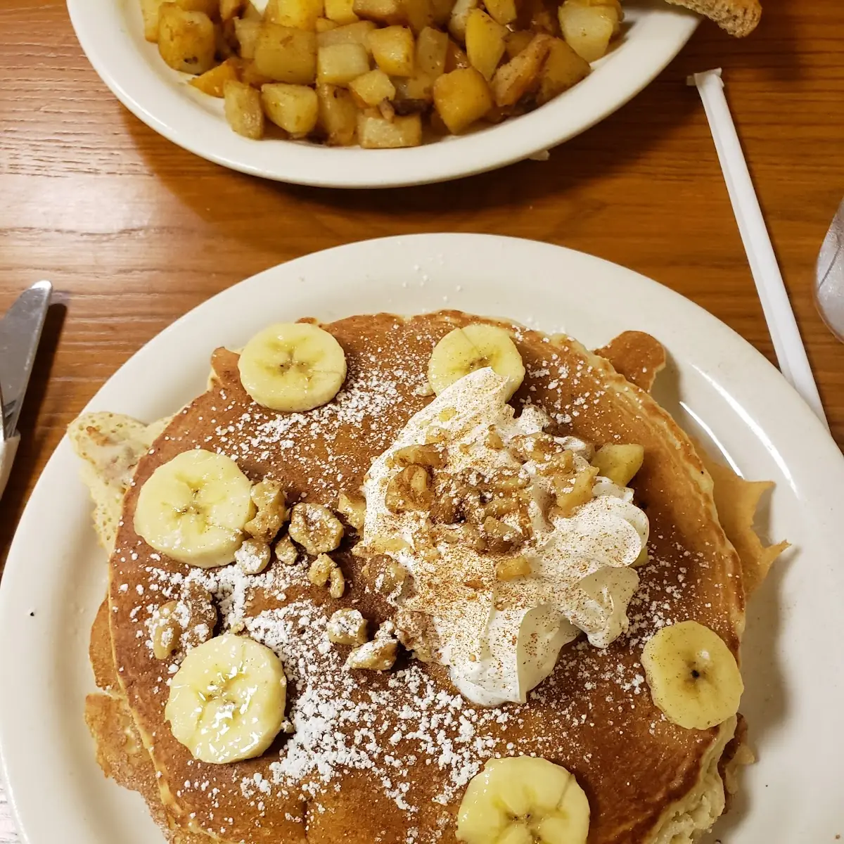 Banana Walnut Pancakes Breakfast