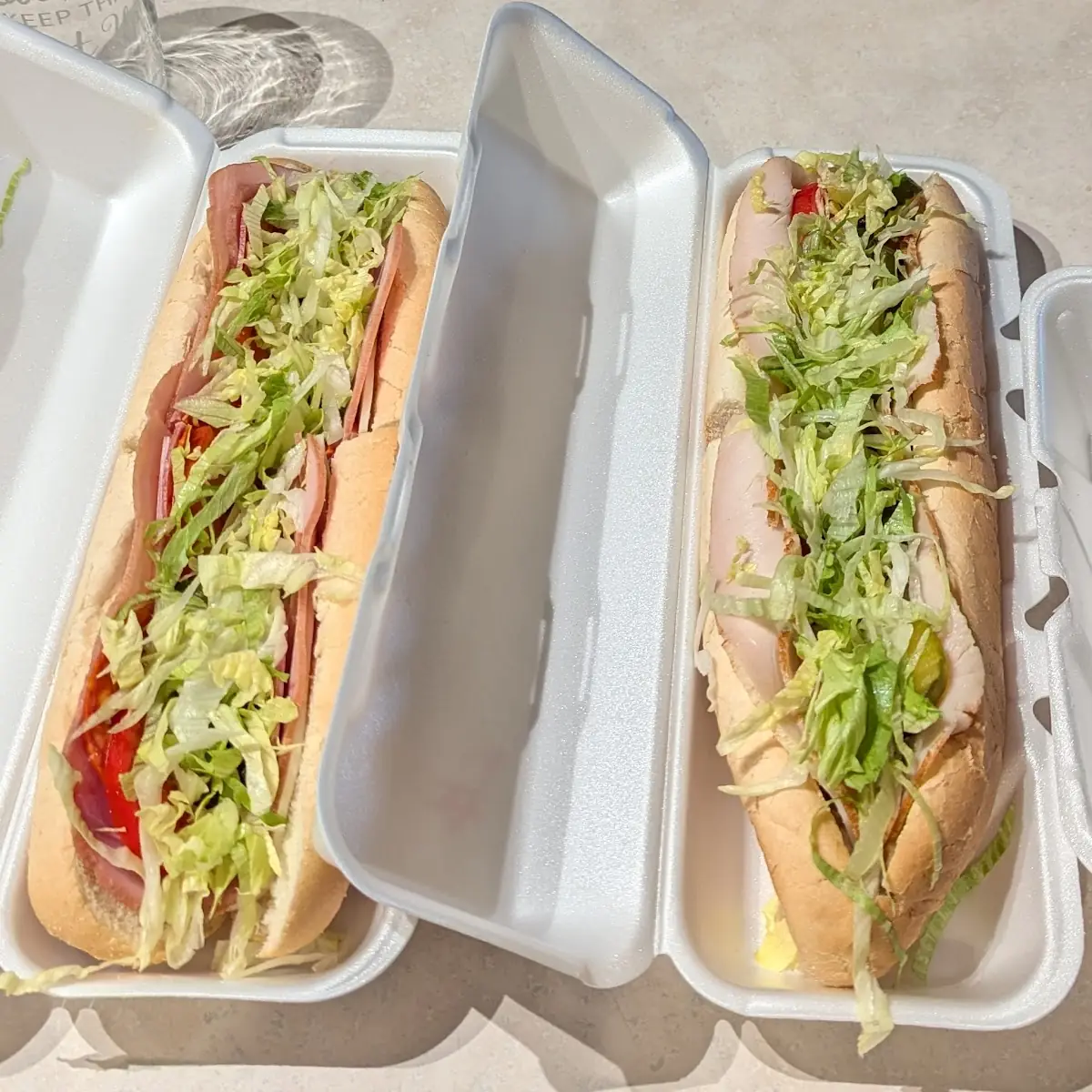 Italian Sub Turkey Sub Caesar Wrap