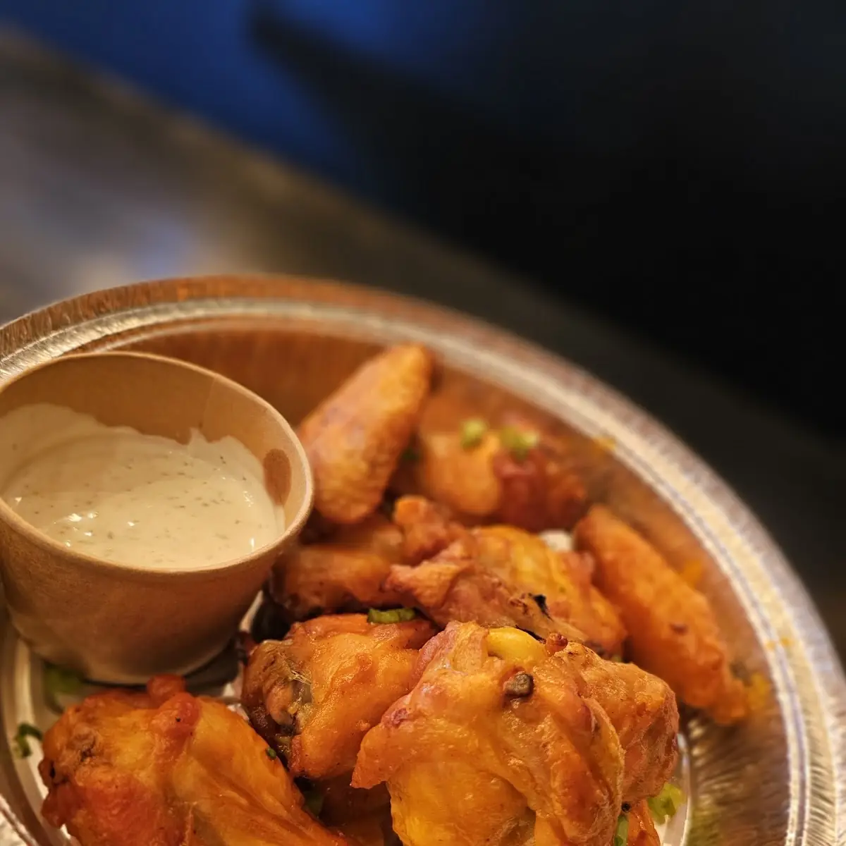 1lb Bone in Hot Buffalo Wings