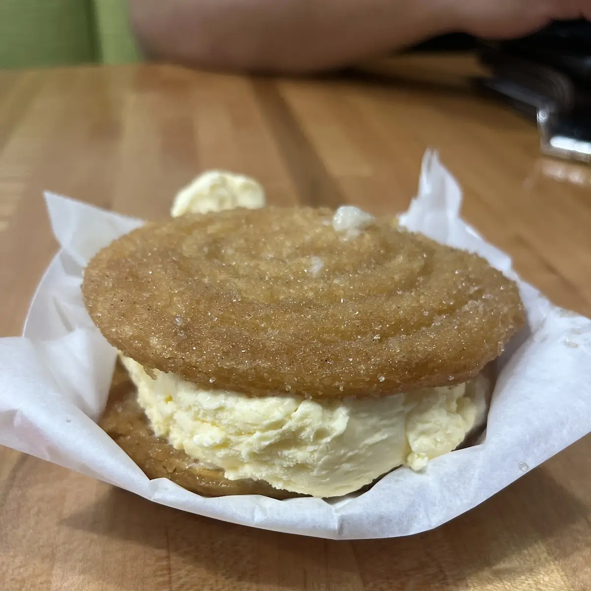 Churro Vanilla Ice Cream Sandwich
