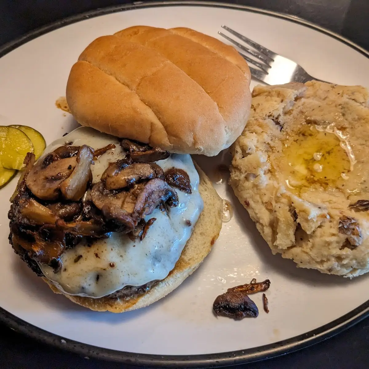 Mushroom Swiss Burger