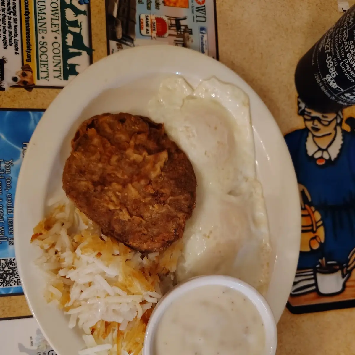 Chicken Fried Steak and Eggs