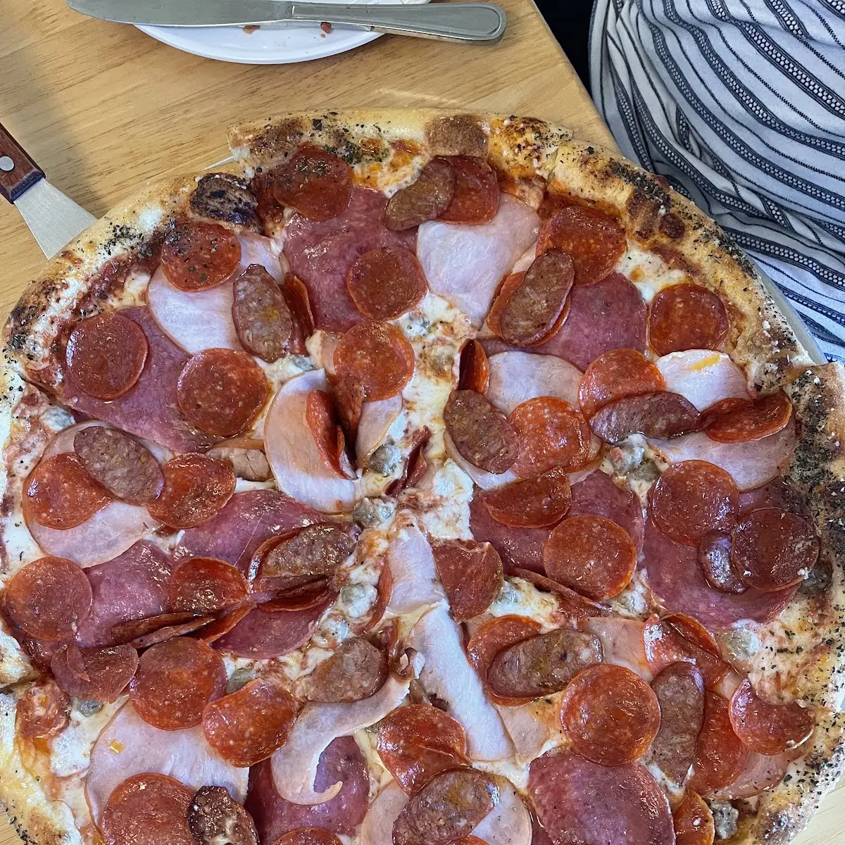 The Sicilian Half Classic & Half Pepperoni Pizza