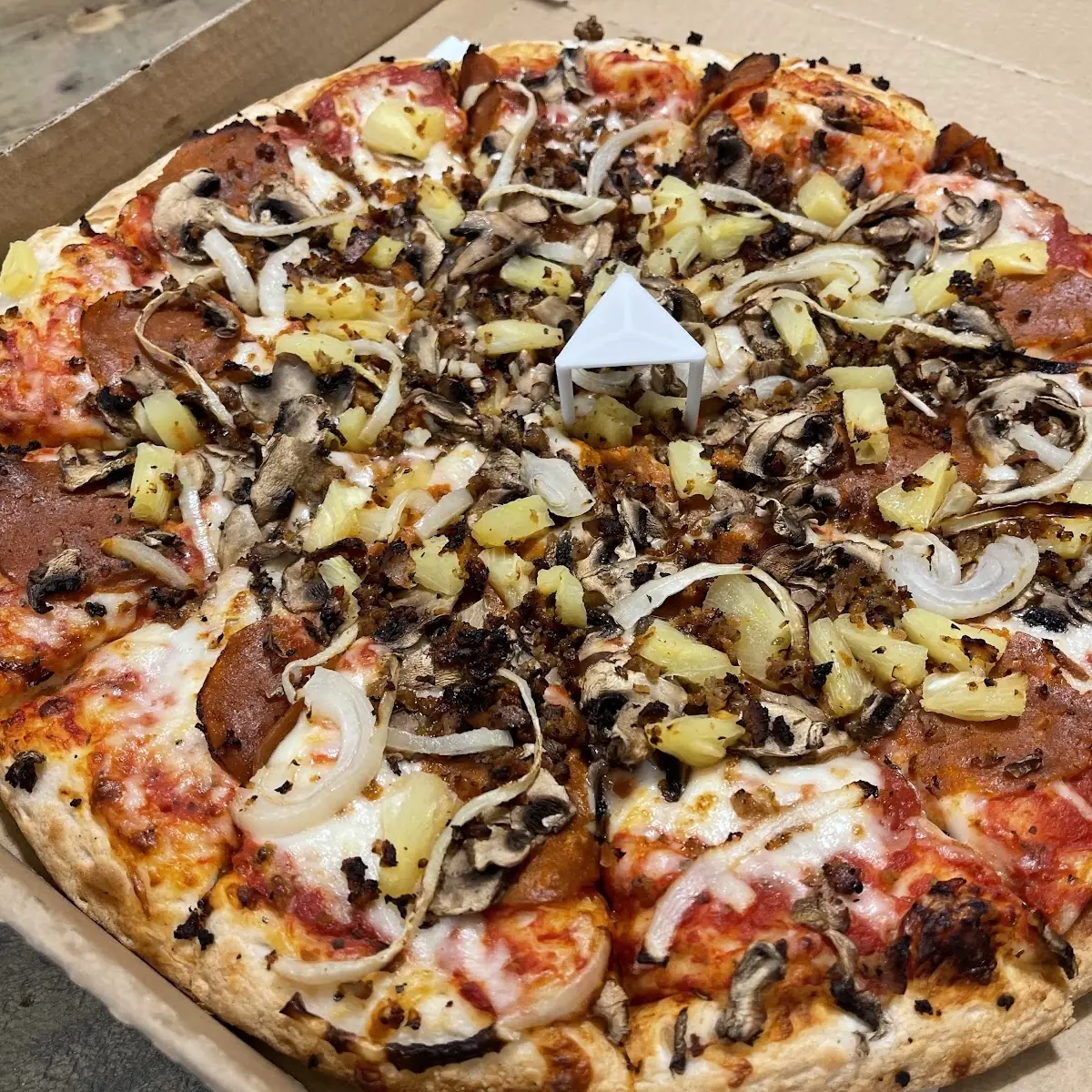 Vegan Pizza with Vegan Sausage