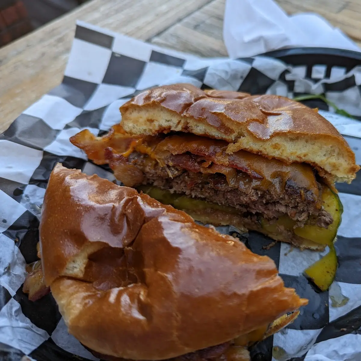 Apple Whiskey BBQ Burger