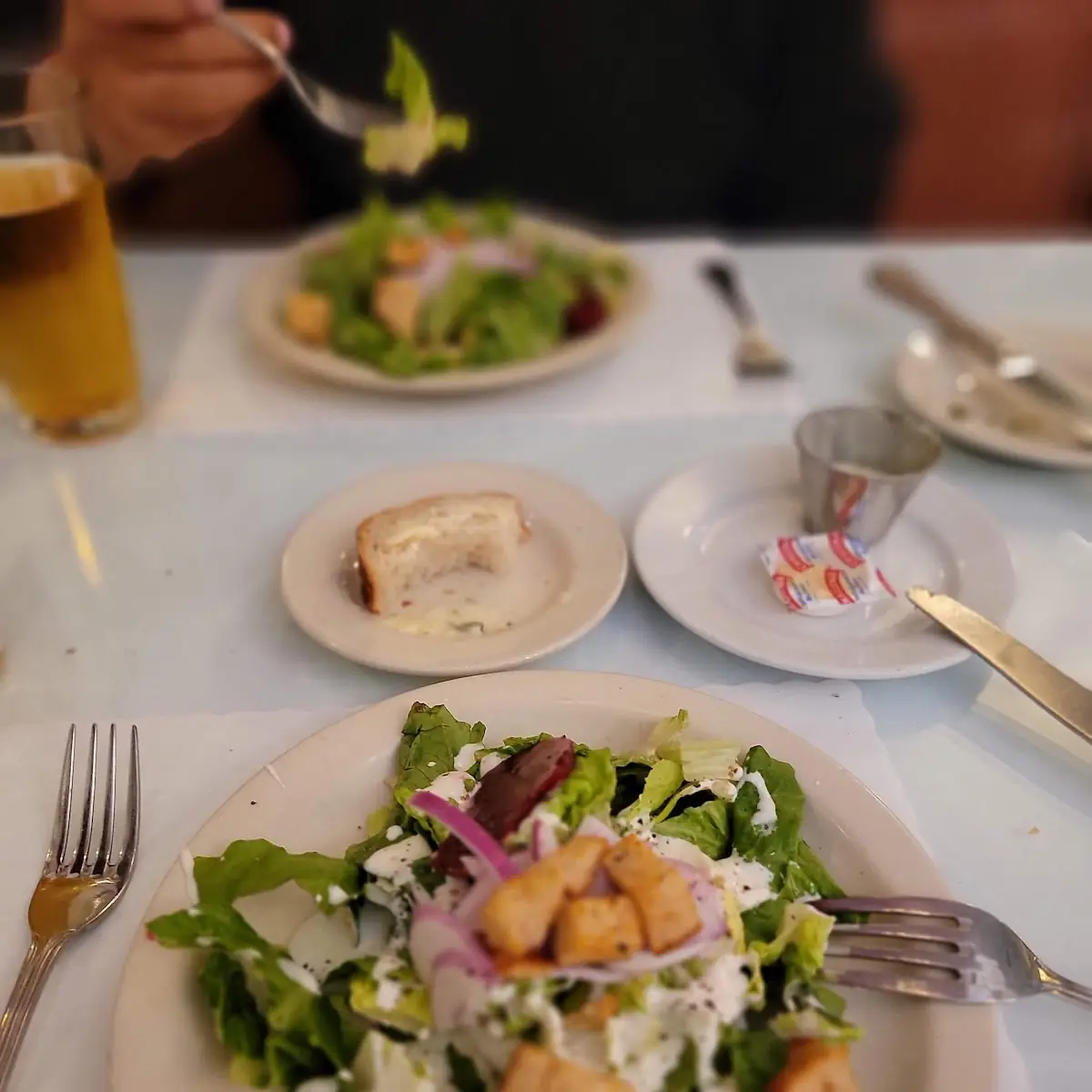 Salad with Blue Cheese Dressing