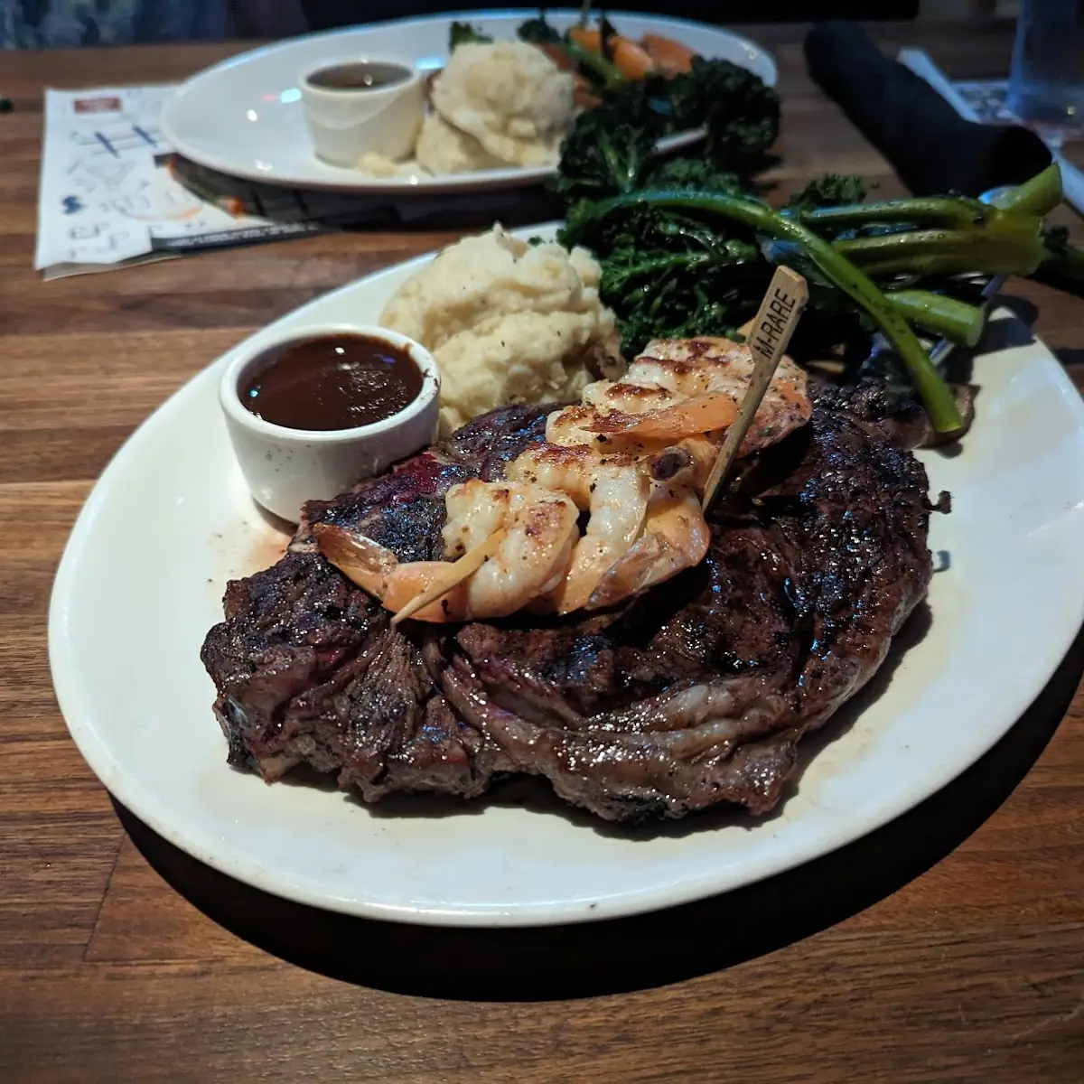 Rib Eye & Shrimp