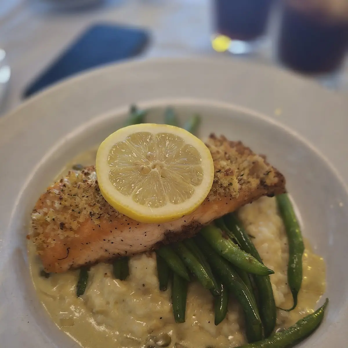 Oven Roasted Salmon with Lemon Capers Sauce
