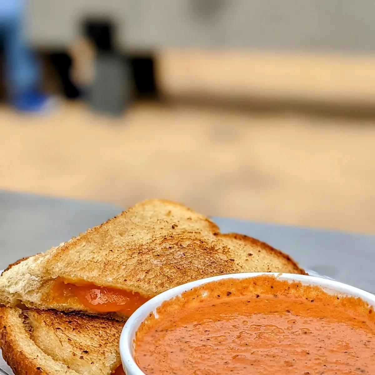 Cheese Sandwich and Tomato Soup