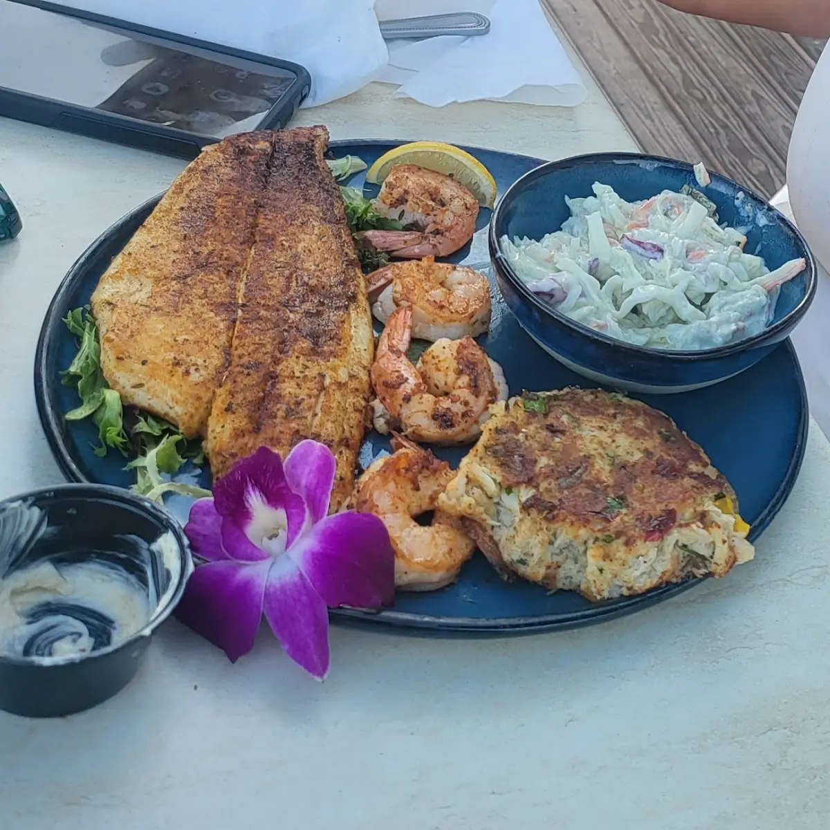 Blackened Seafood Trio