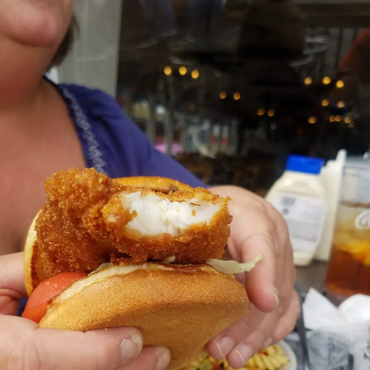 Capt Juels Fresh Fish Sandwich