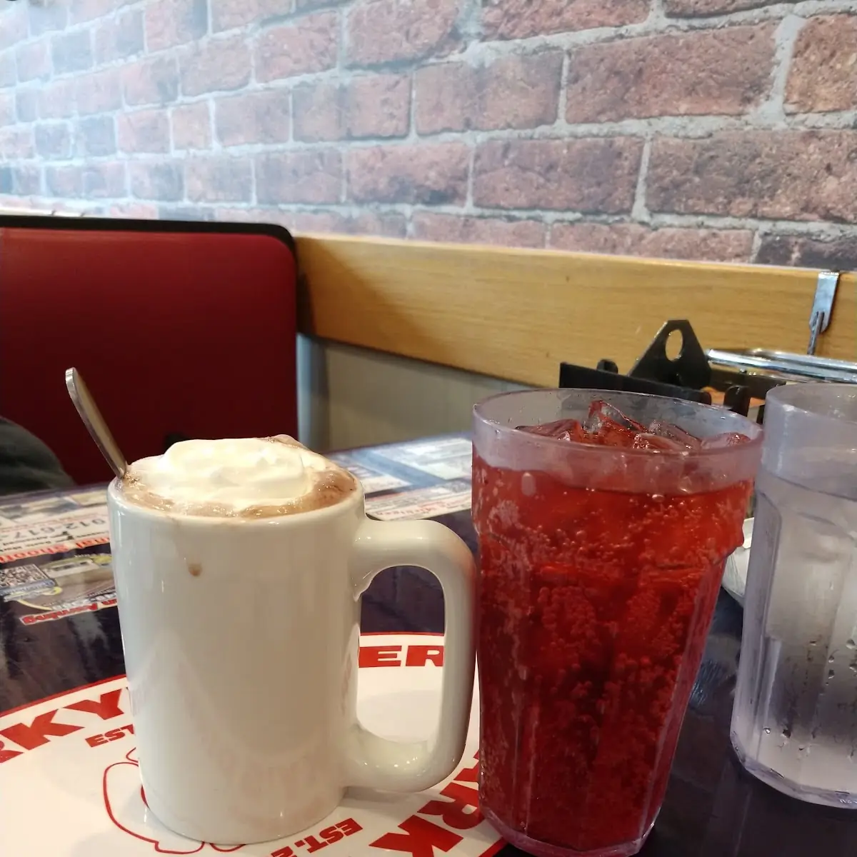 Hot Cocoa and Black Cherry Soda
