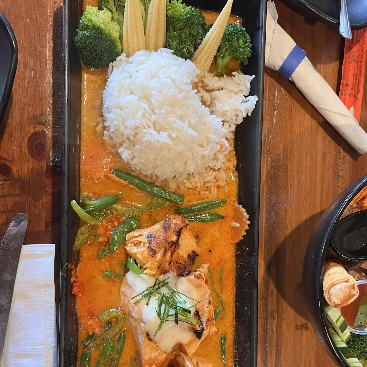 Panang Curry with Steamed Rice