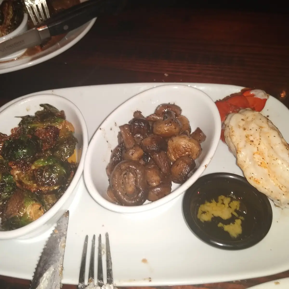 Lobster Tail with Brussels Sprouts