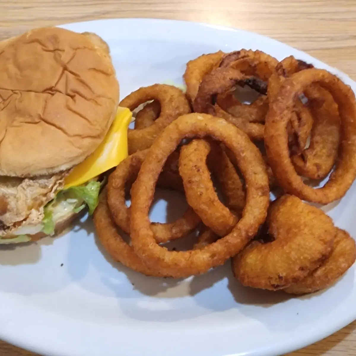Fishwhich w Onion Rings