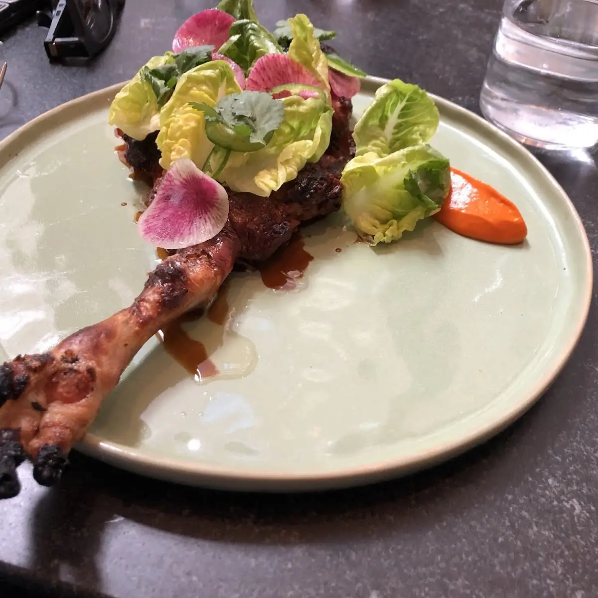 Roasted Chicken Leg with Salad