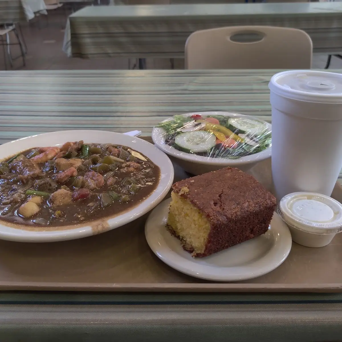 Crawfish Etouffee and Jalapeño Cornbread