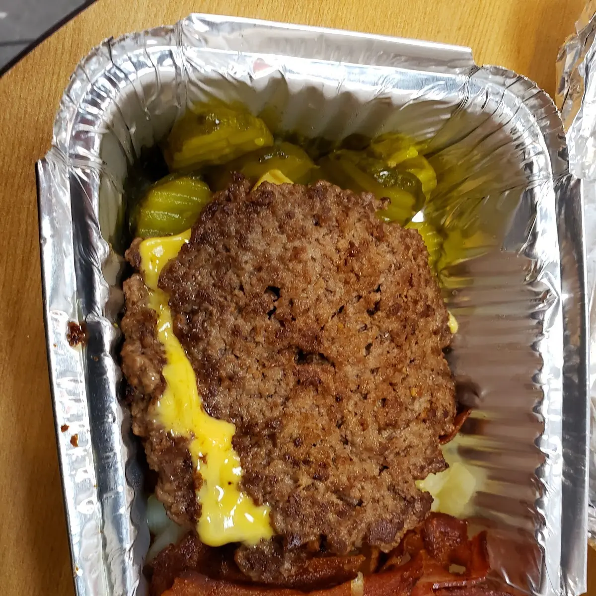 Double Cheeseburger Without the Bun