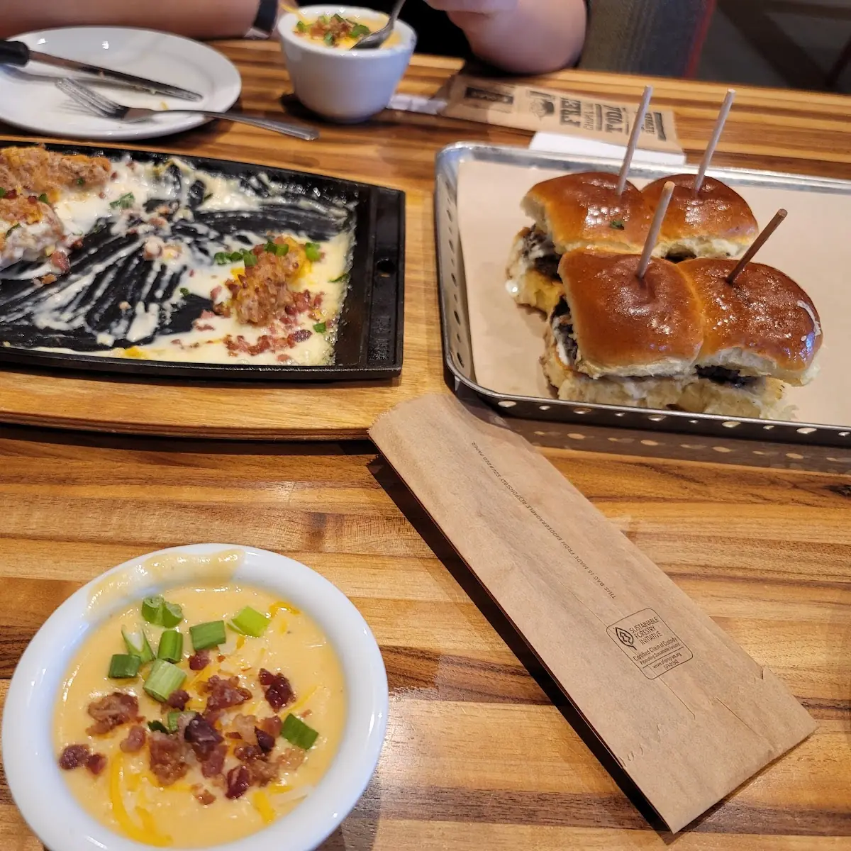 Loaded Potato Soup and Boneless Chicken