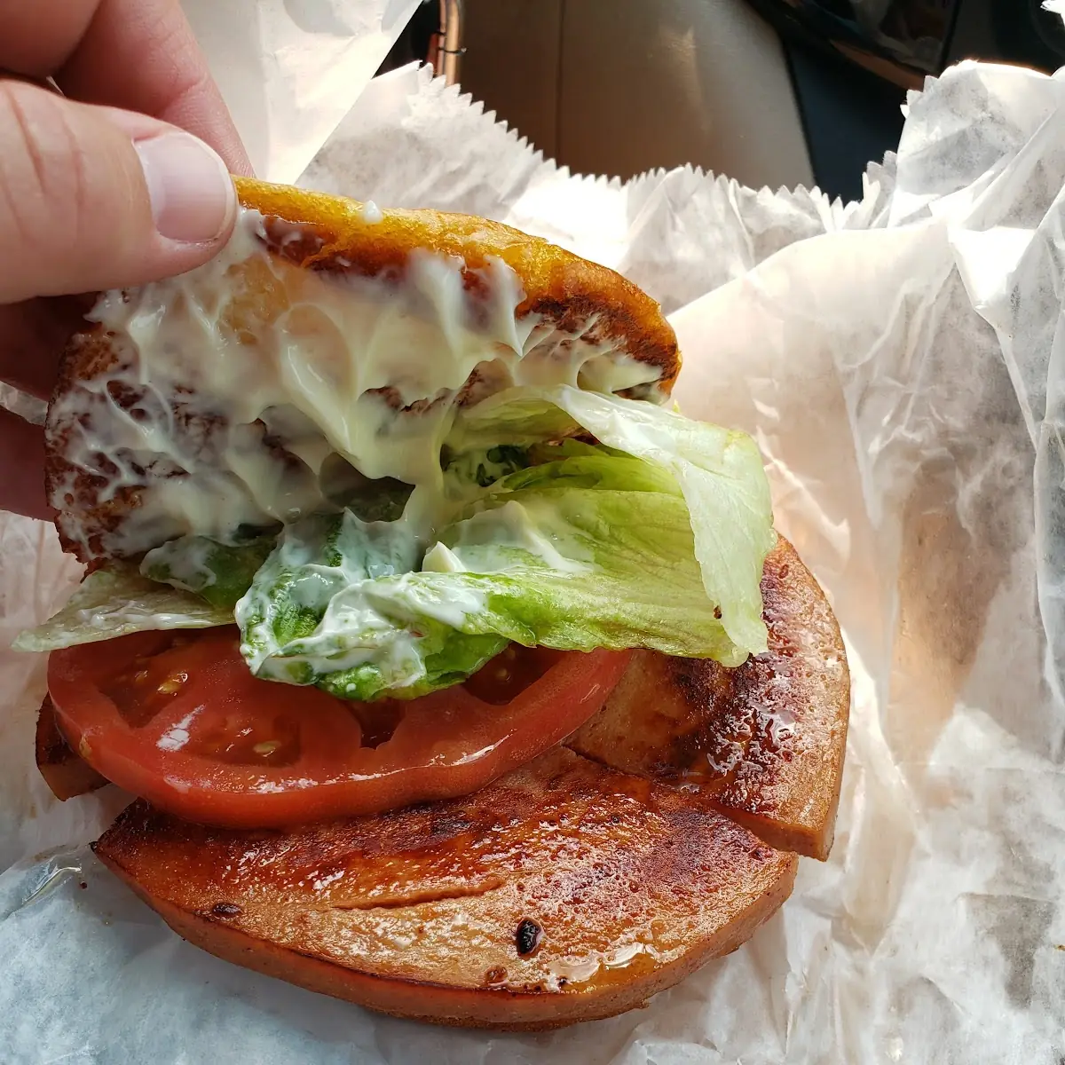 Fried Bologna Sandwich