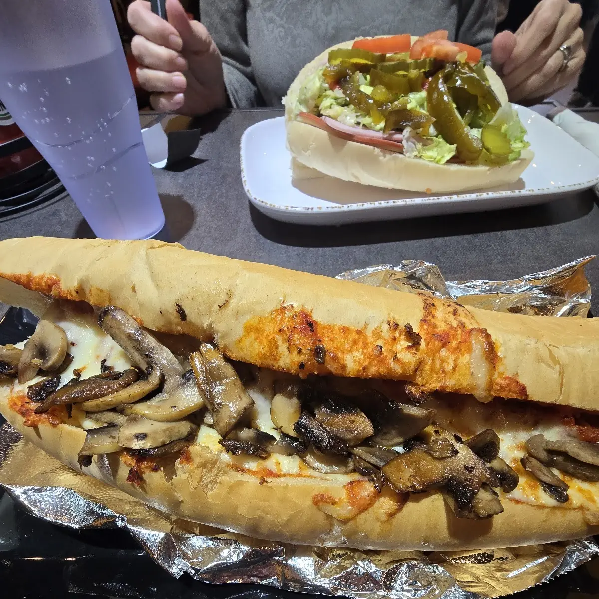 Meatball Sub with Mushrooms