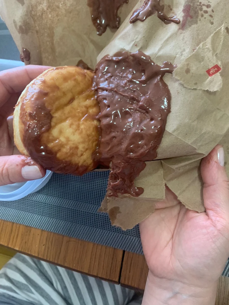 Chocolate Creme Brulee Filled Timbit