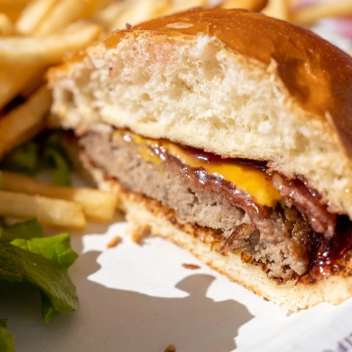 Chocolate Bacon and Jam Burger