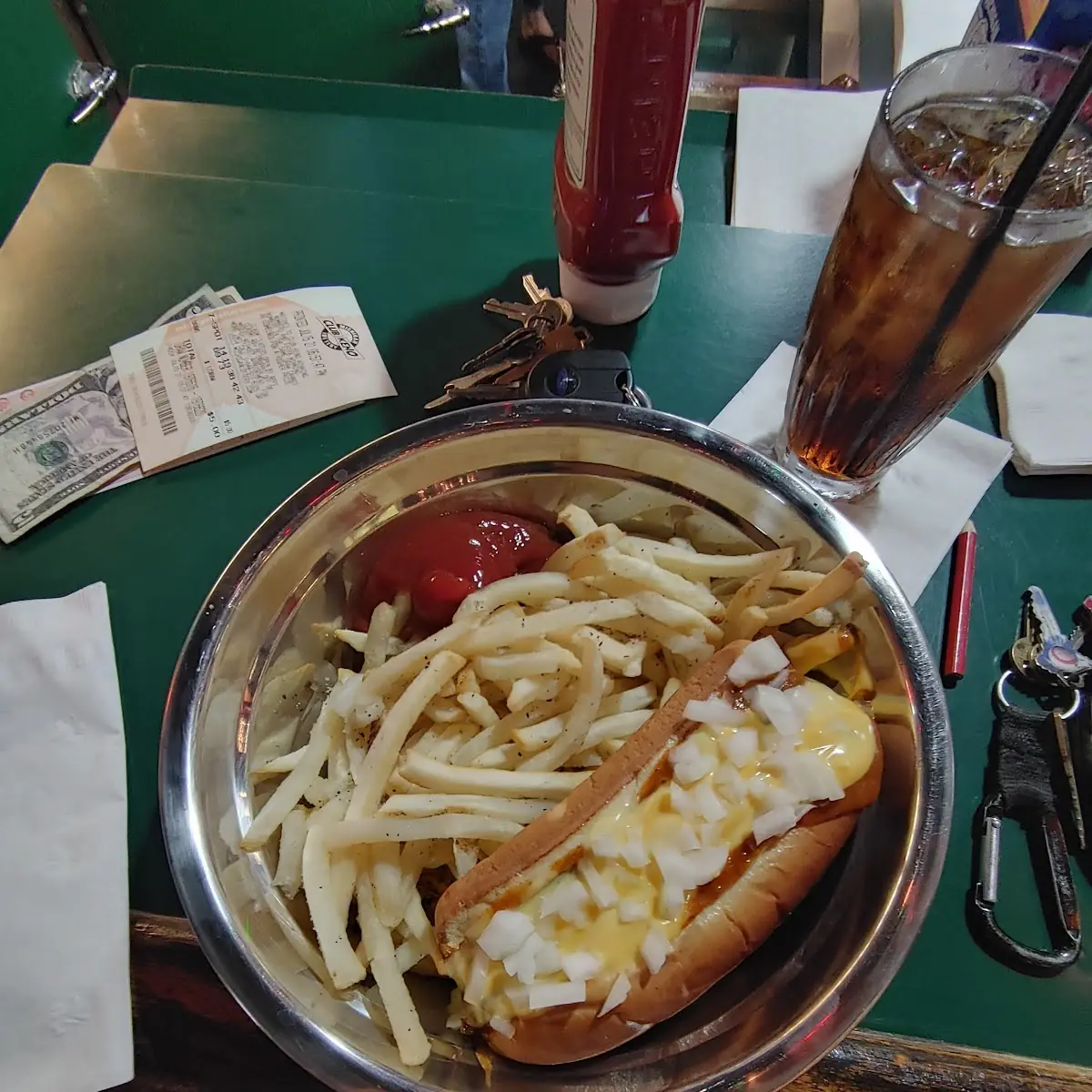 Hot Dog with Fries