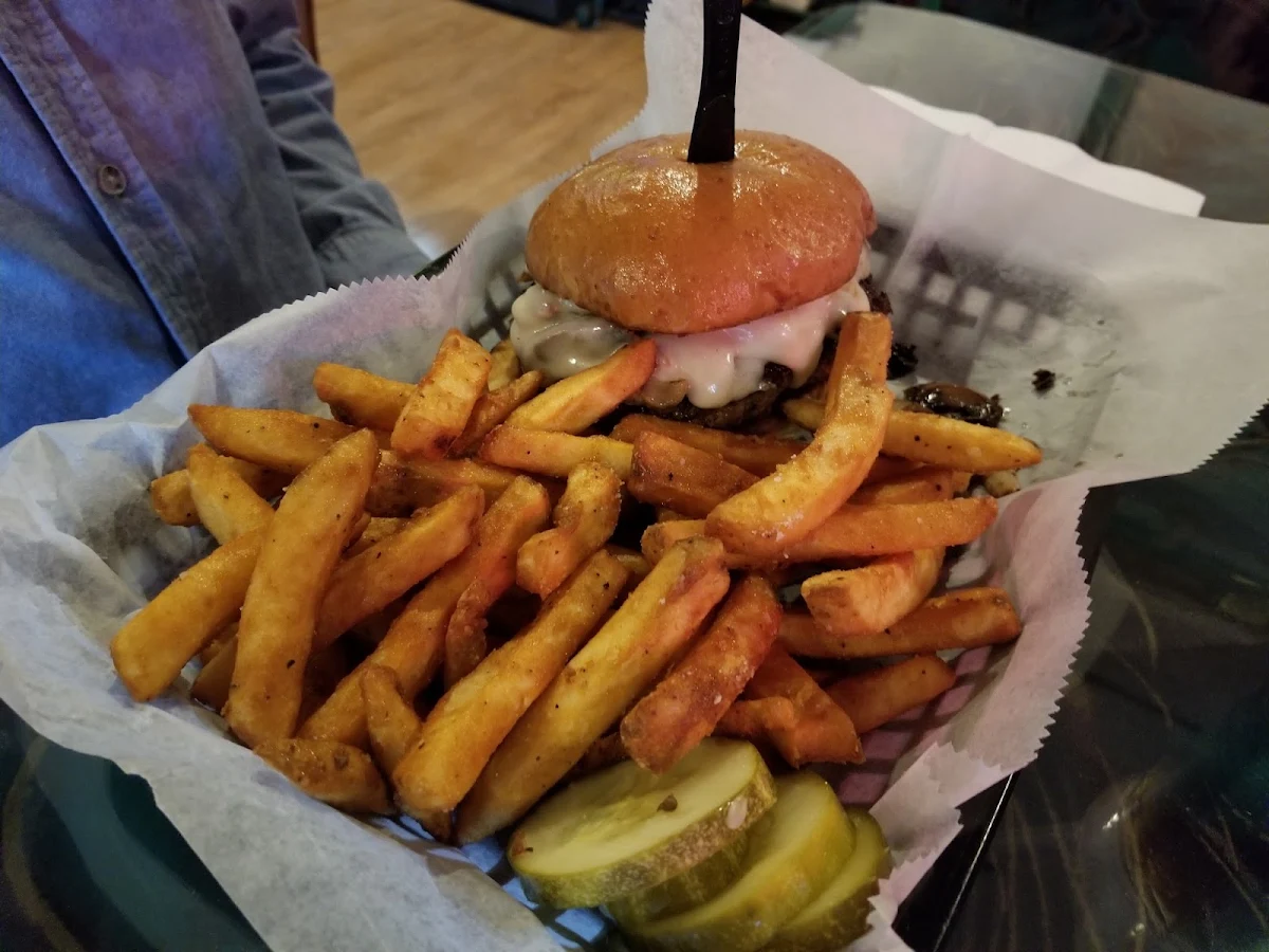Mushroom Swiss Burger