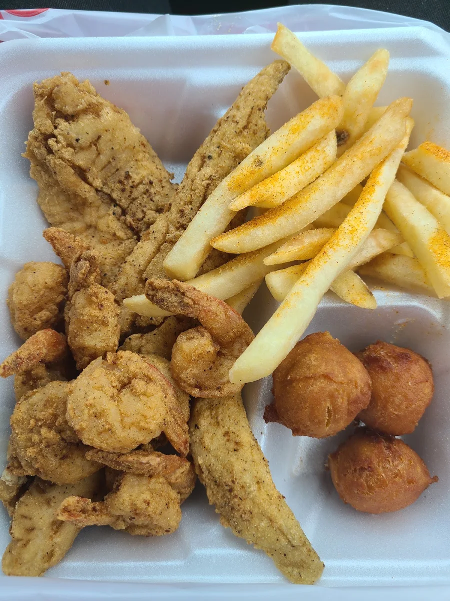 Fish Shrimp Scallops Clam Strips