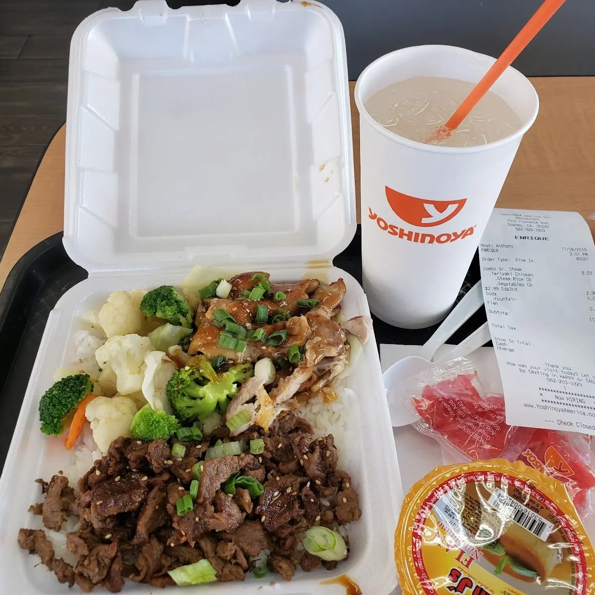 Combo Plate Teriyaki Chicken and Steak