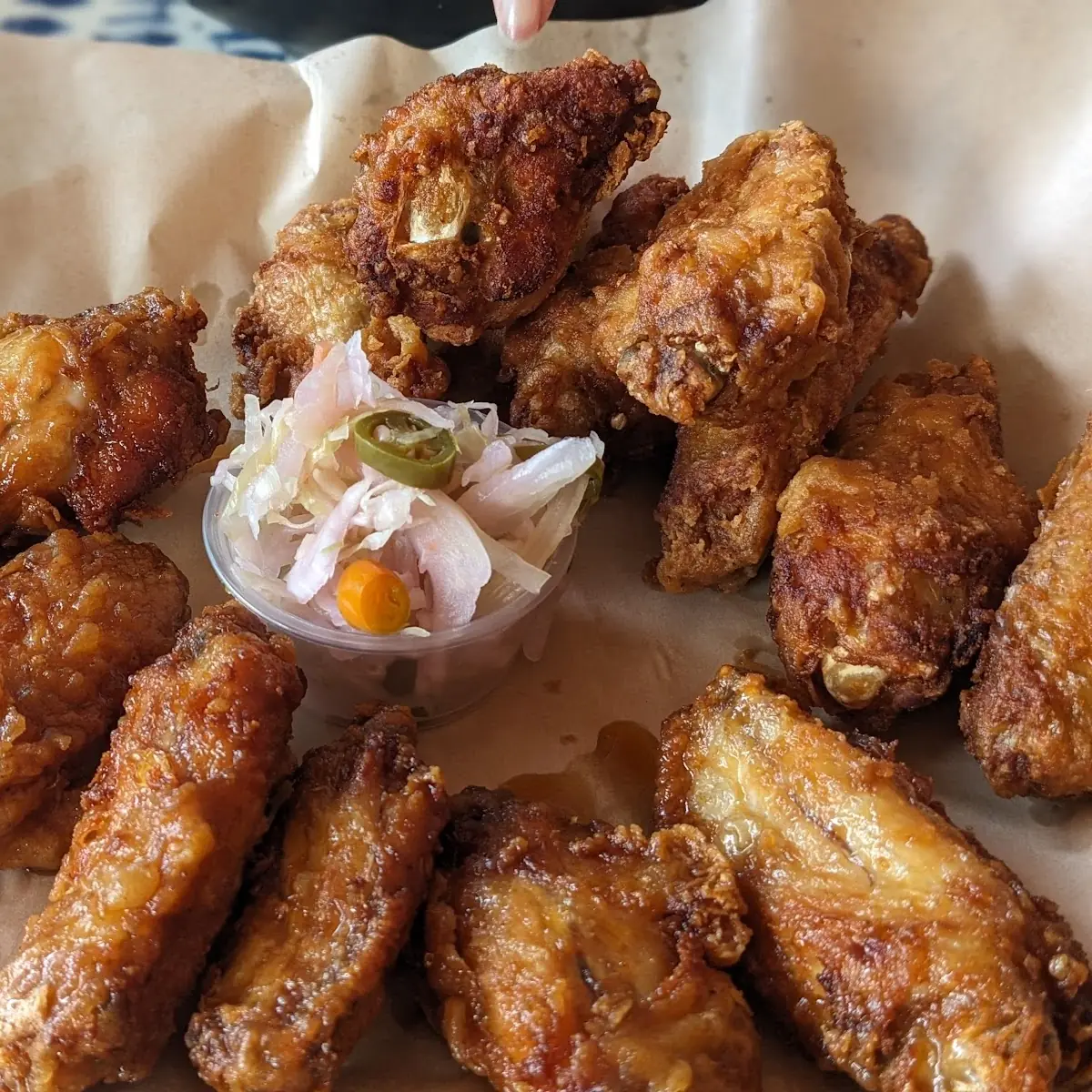 Soy Garlic Wings and Plain Wings