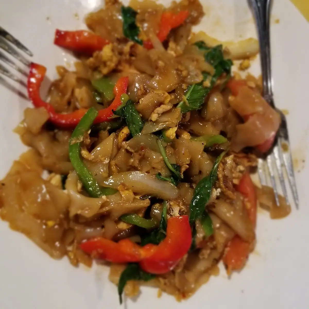 Pad Kee Mow Spicy Basil Noodles