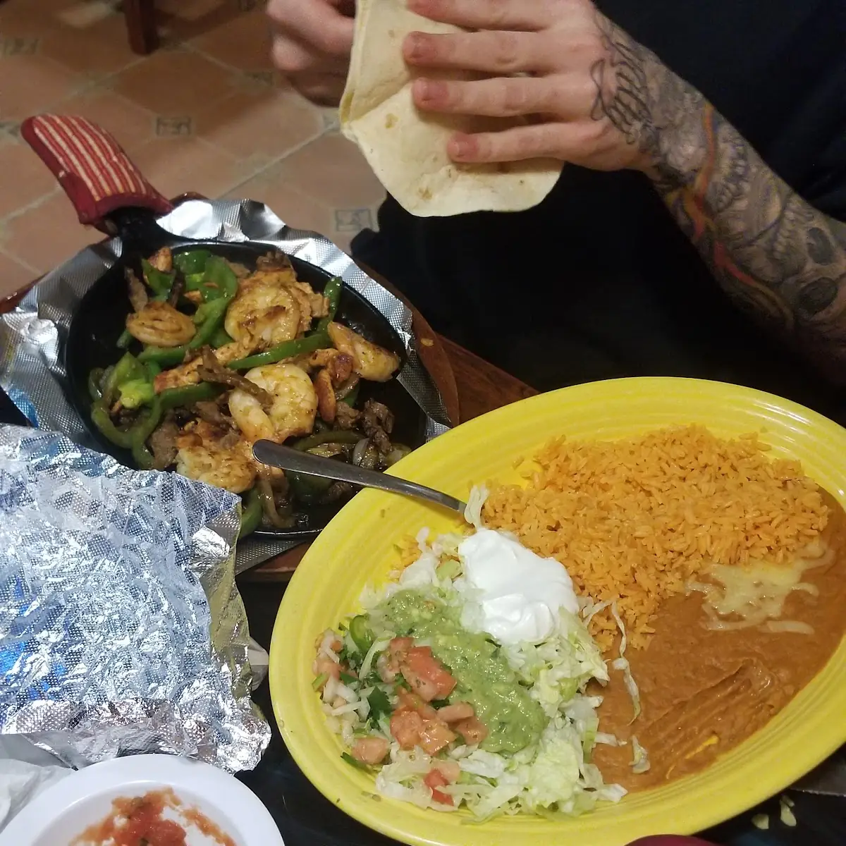 Chicken & Shrimp Fajitas