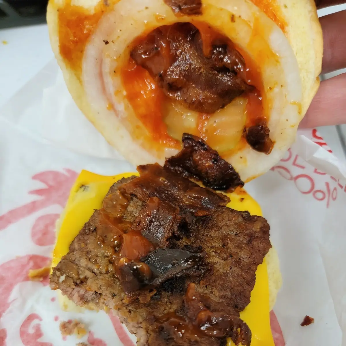 Burnt Bacon Burger