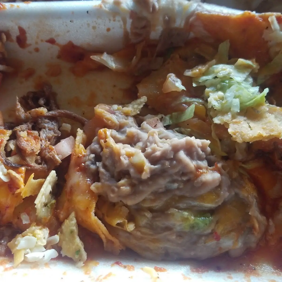 Burrito Some Kind Beef Meat
