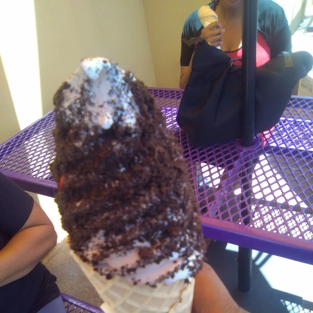 Chocolate and Vanilla Swirl with Oreo Cookie Topping