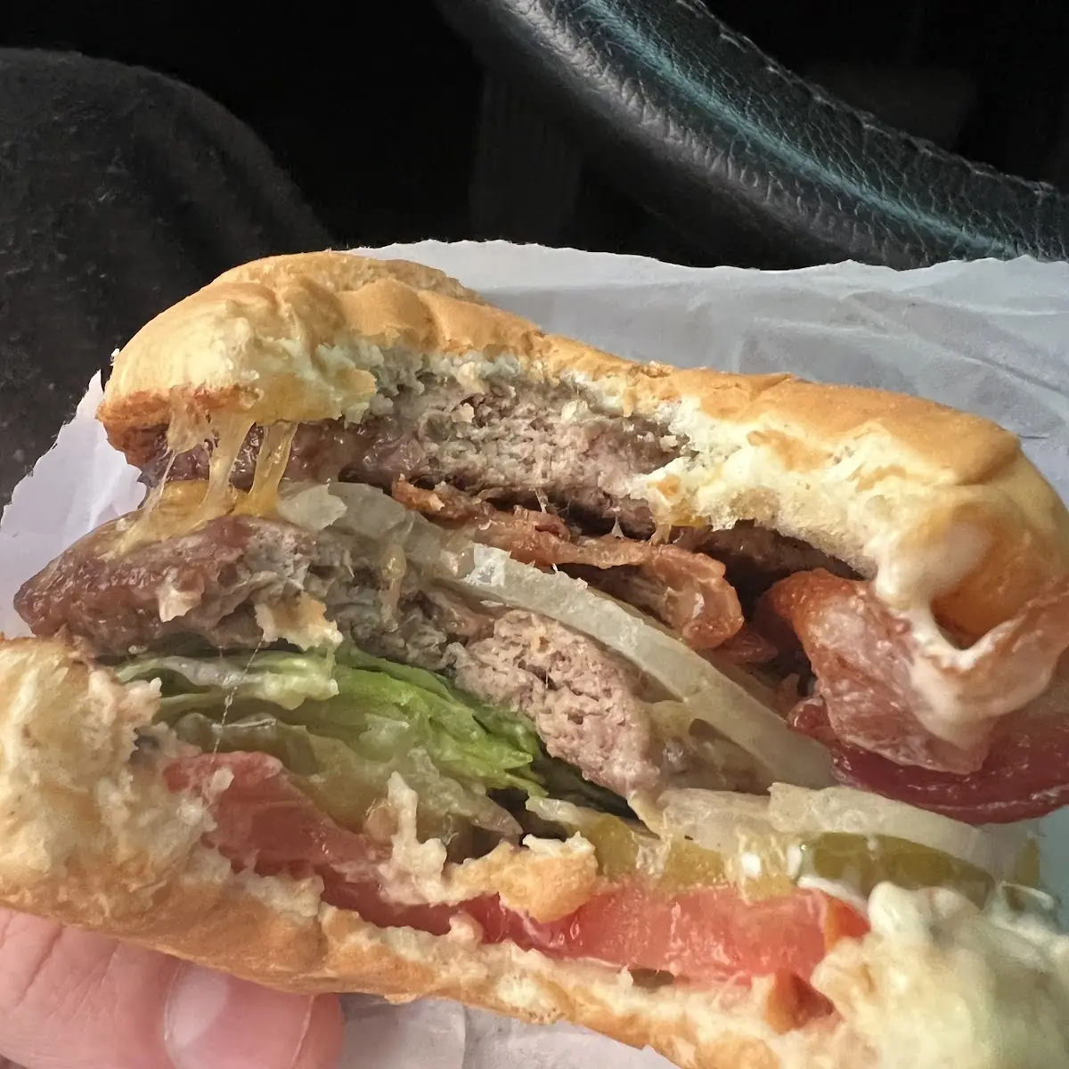 Double Cheeseburger Bacon Burger