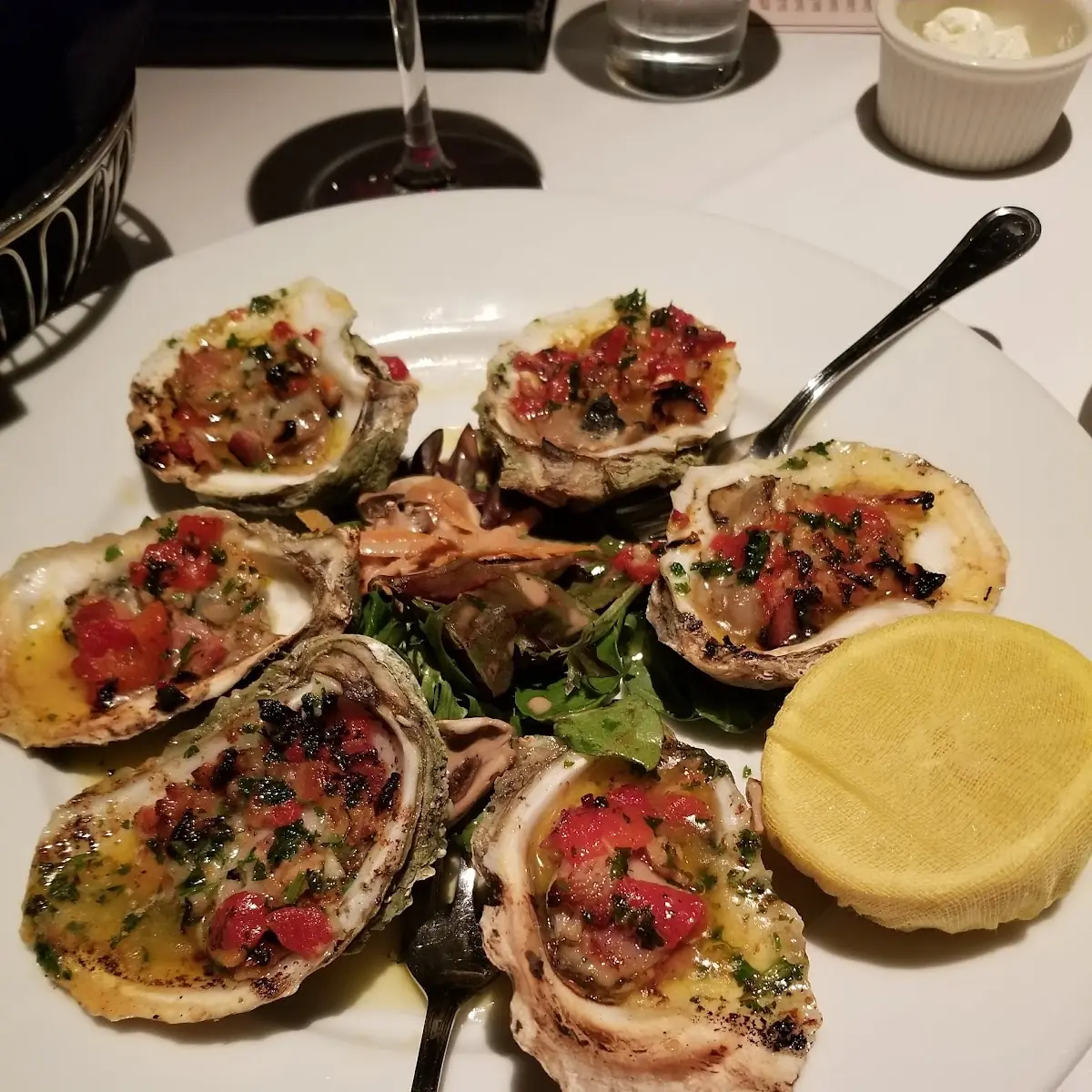 Baked Oysters Casino