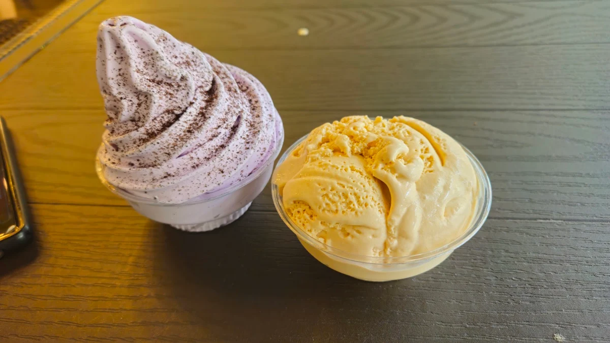 Earlgray Tea Float - Ube Ice Cream