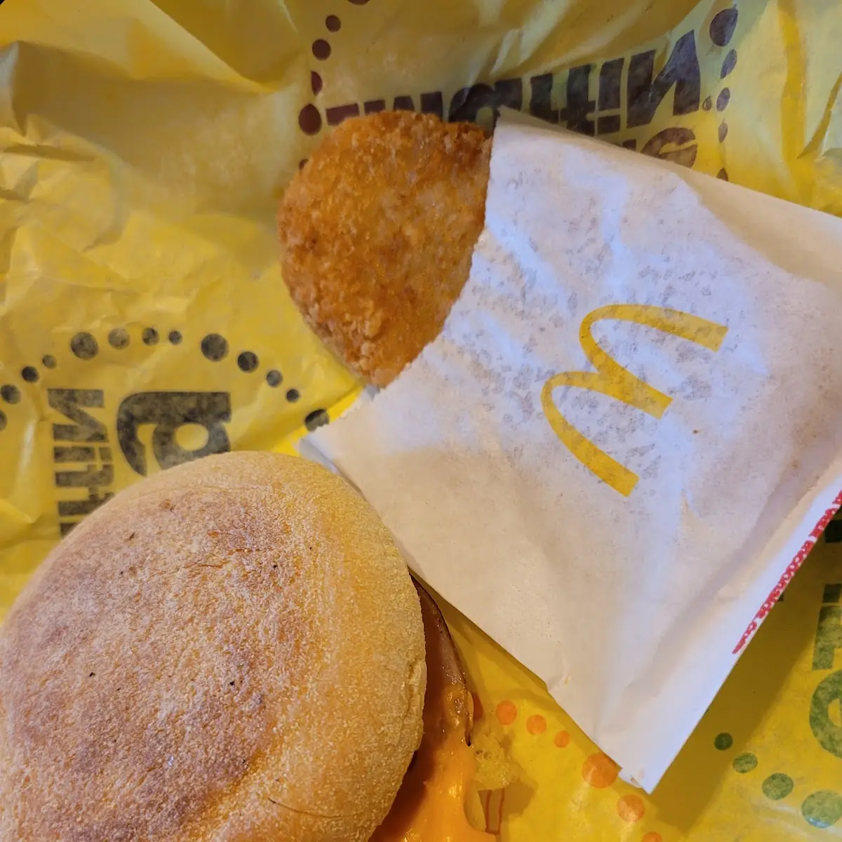 Egg Mcmuffin and Hash Browns