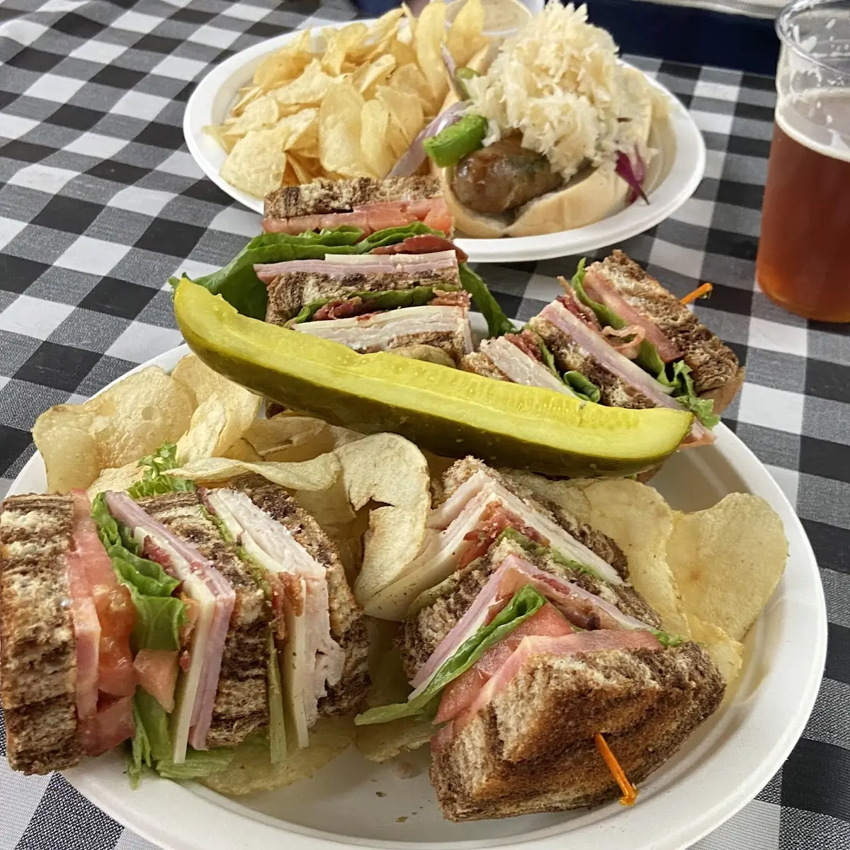Club Sandwich with Chips