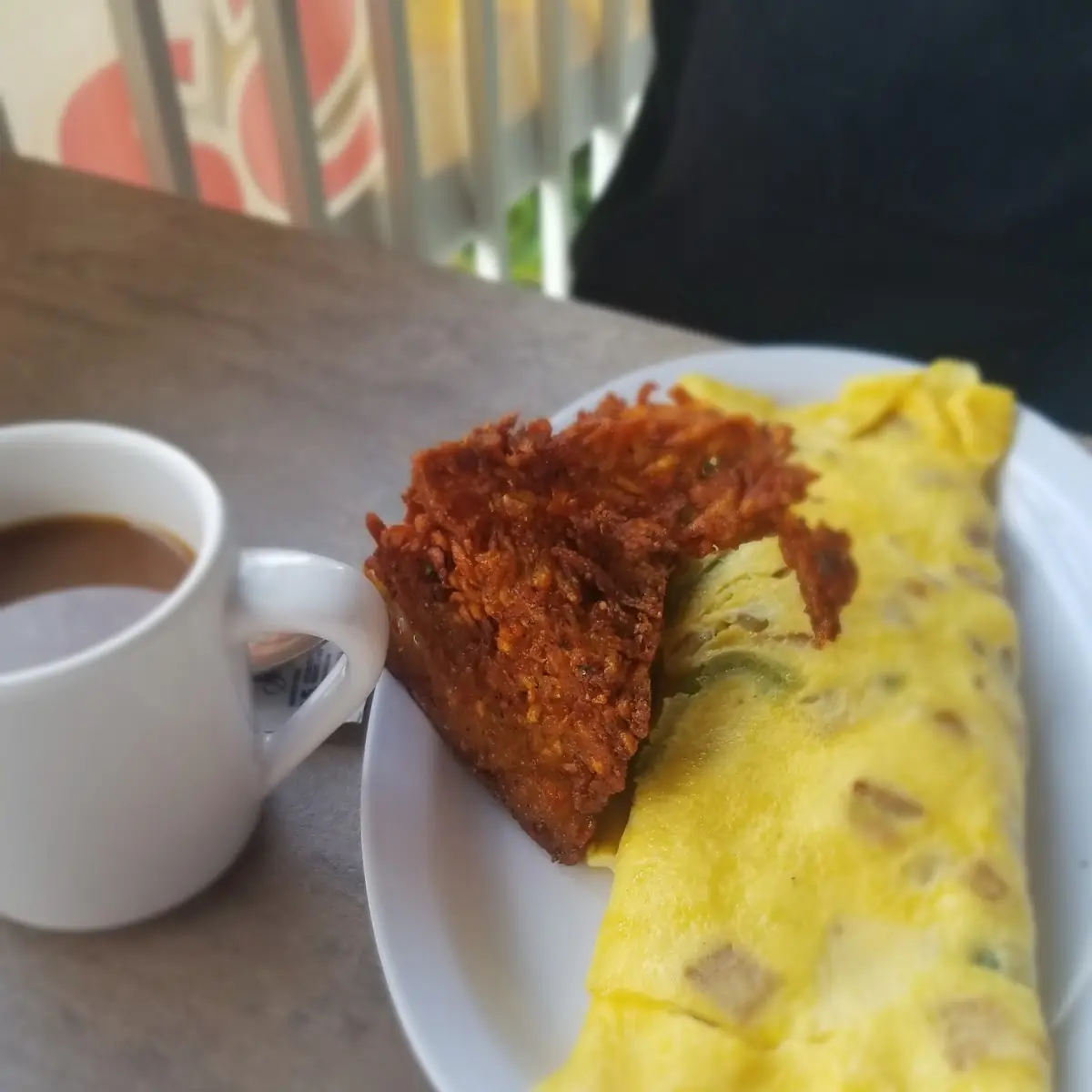 Scrapple & Cheese Omelette